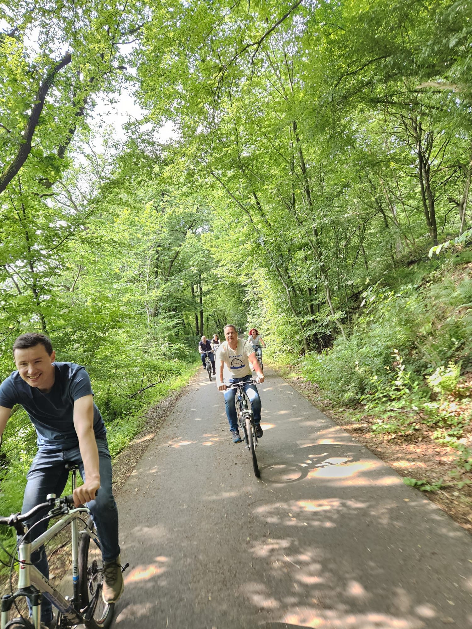 Gemeinsame Radtour des Wakofix-Teams